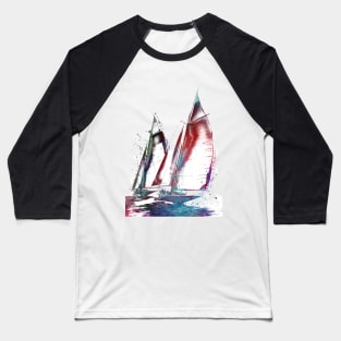 Yacht racing sport art #yachting Baseball T-Shirt